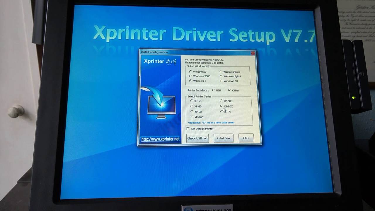 xprinter driver download v7.77